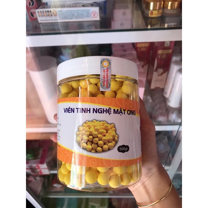 Viên tinh nghệ mật ong hộp 500g