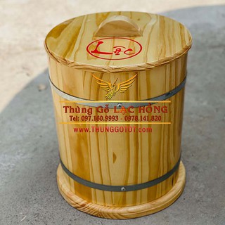 Thùng gỗ Đựng Gạo 30kg