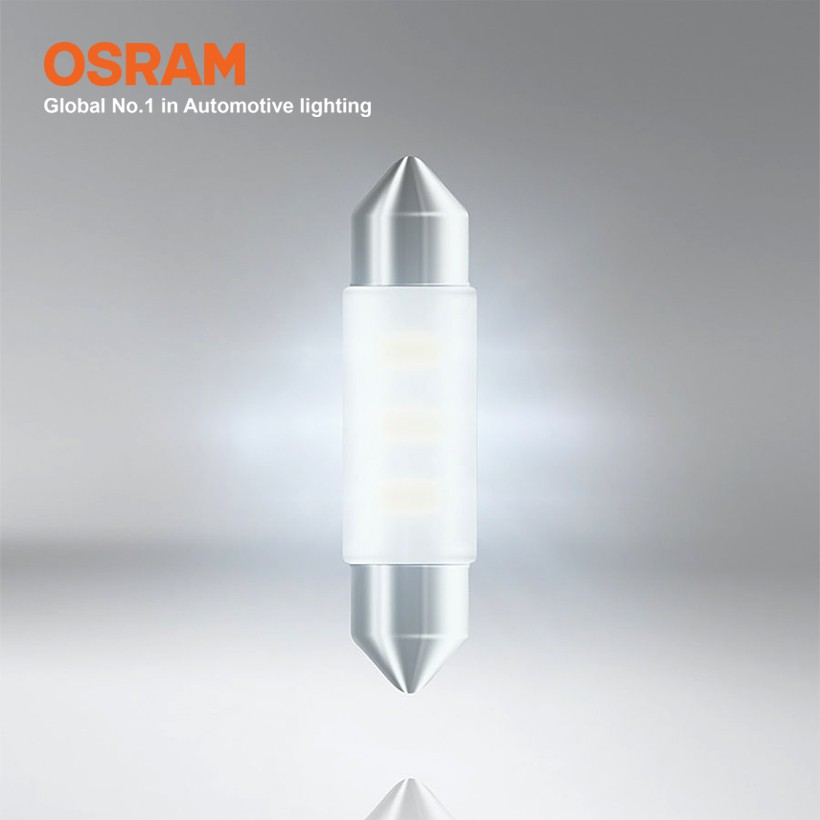 Bóng Đèn Led Cana Dài OSRAM Standard Retrofit C5W 12V Màu Trắng Cool - Nhập Khẩu Chính Hãng