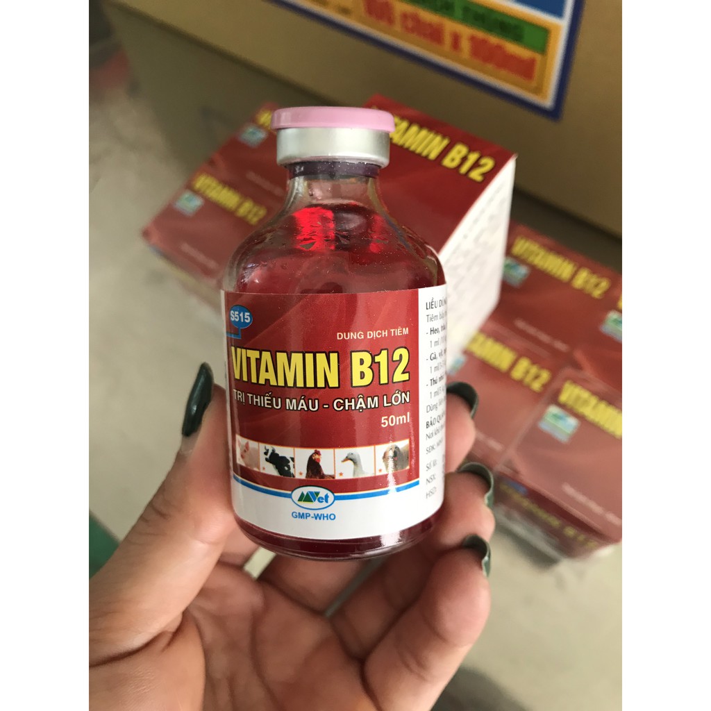  Vitamin B12 cho hoa Lan, cây cảnh - Giải độc cây - Tái tạo tế bào mới (Chai 50ml)