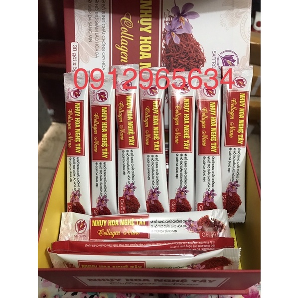 Nhụy Hoa Nghệ Tây Collagen Nano - Giúp Nở Ngực, Cân Bằng Nội Tiết Tố, Làm Đẹp Da tốt cho phụ nữ