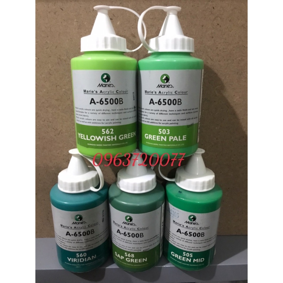MÀU ACRYLIC MARIES VẼ TRANH TƯỜNG NGOÀI TRỜI 500ML BÌNH VÒI