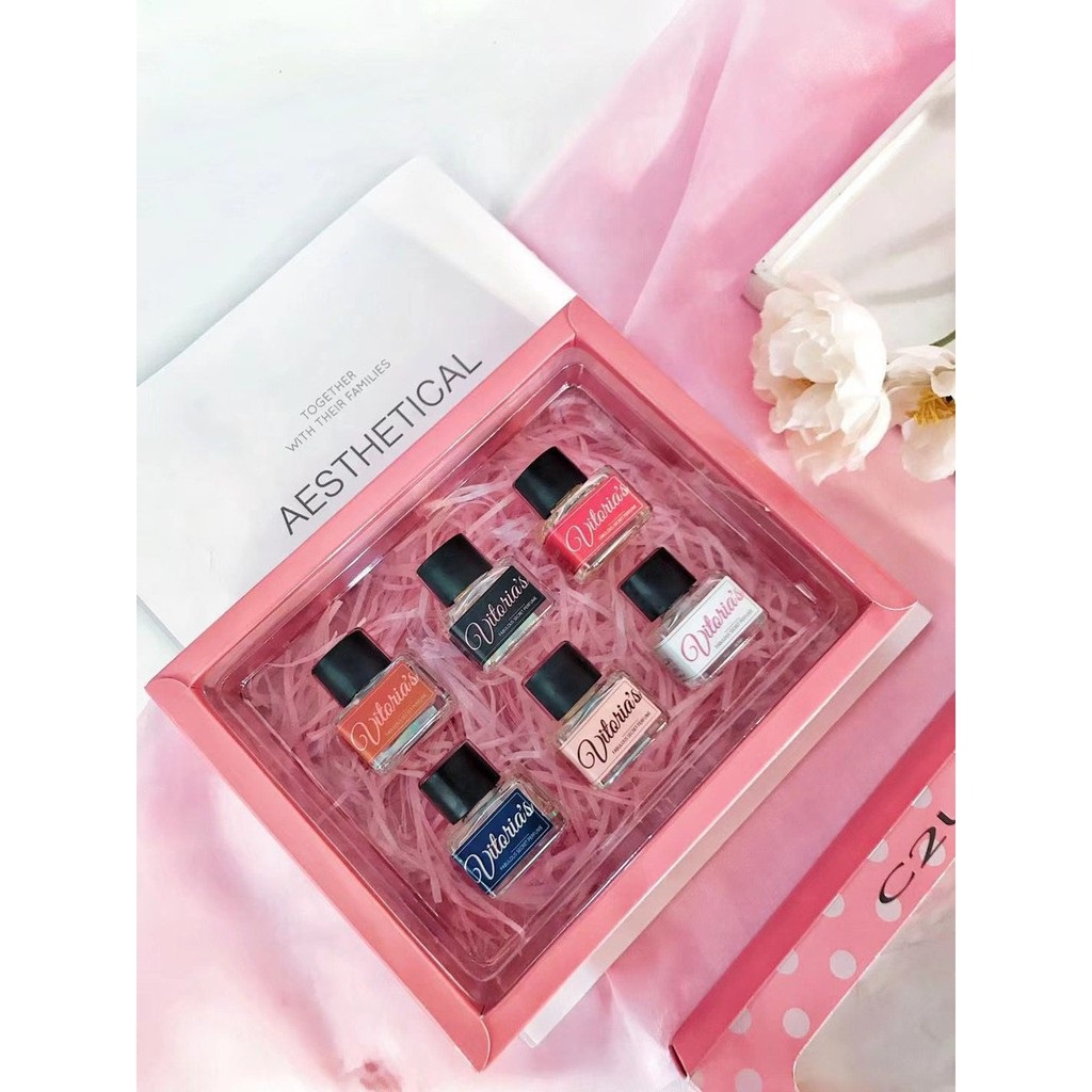 Nước hoa vùng kín Victoria cao cấp - Set 6 lọ 7ml nhiều mùi hương giúp khử mùi hôi, kháng khuẩn, lưu hương tốt C2U