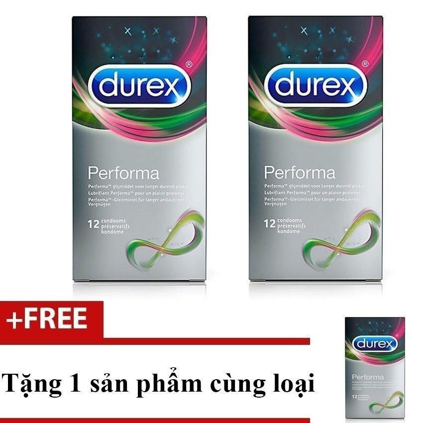 Combo 2 hộp bao cao su Durex Performa