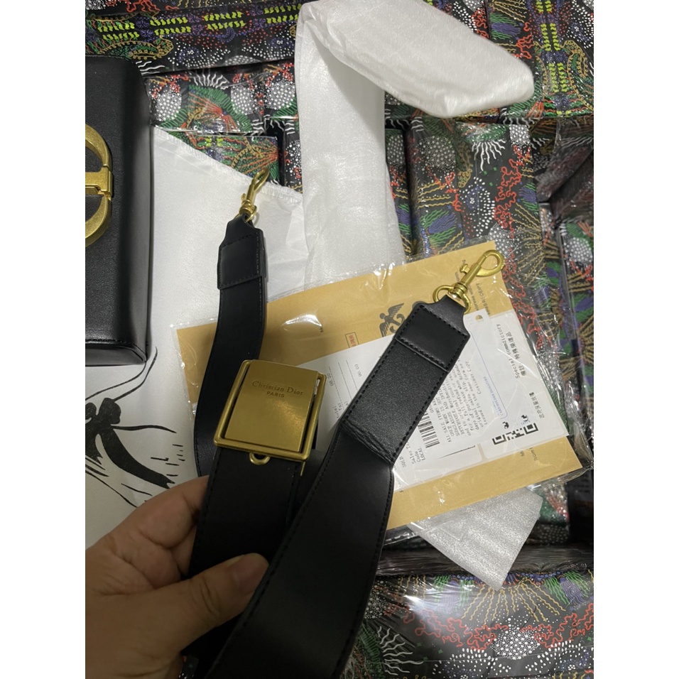 Túi đeo chéo chữ CD size 18cm fullbox dây bản to