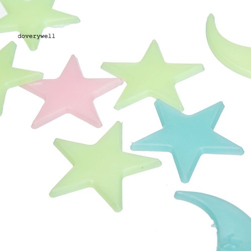 20 Sticker Dán Tường Hình Ngôi Sao Phát Sáng Trong Đêm
