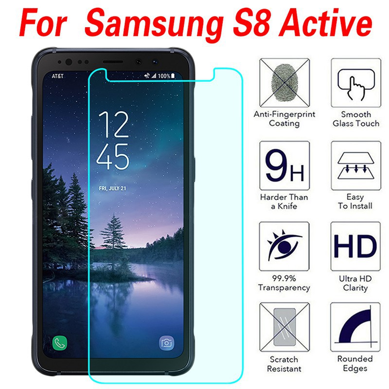 Kính Cường Lực Samsung S8 Active 9H-0.26mm có mài cạnh 2.5D