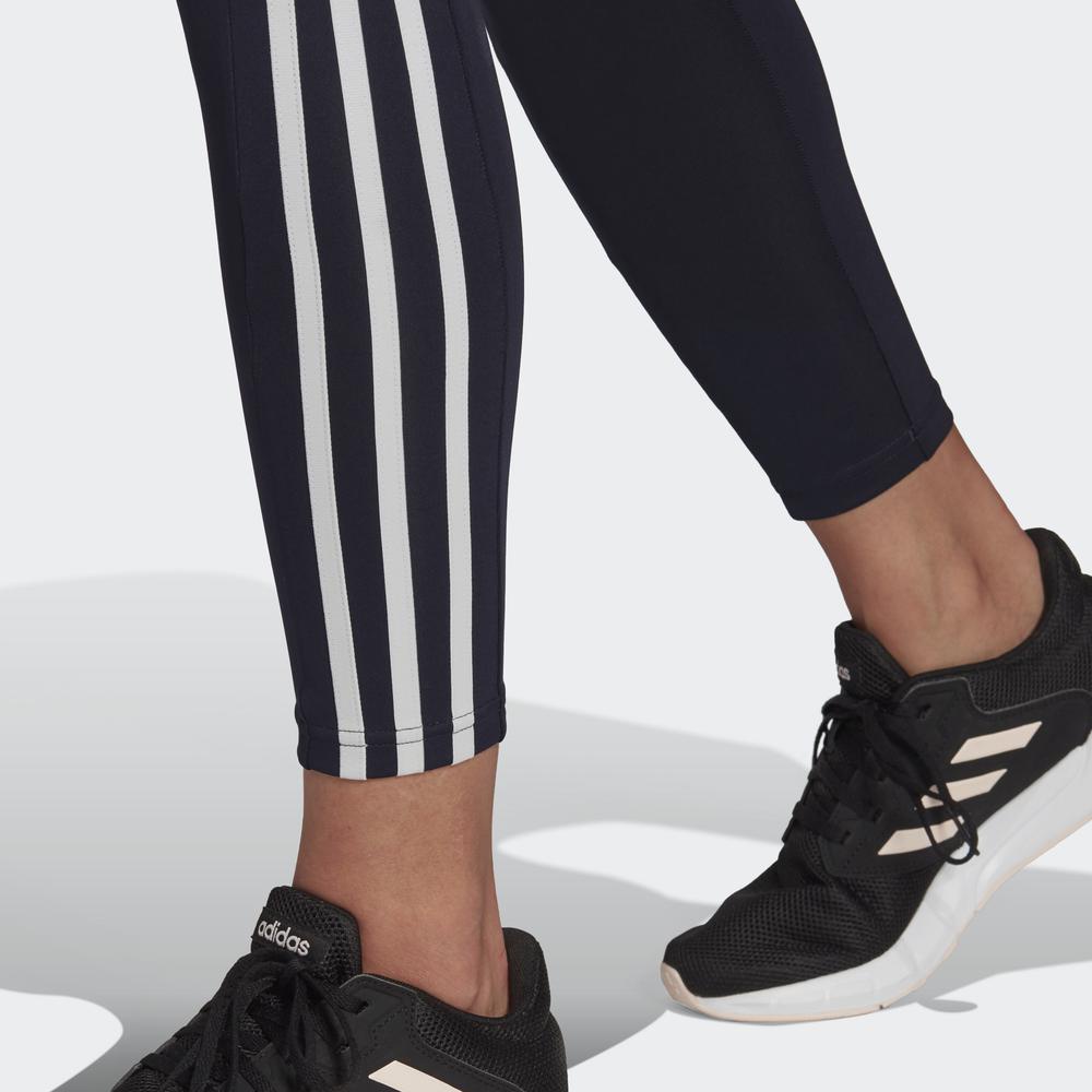 Quần Bó adidas TRAINING Nữ Designed to Move High-Rise 3-Stripes 7/8 Sport Tights Màu xanh dương GT0178