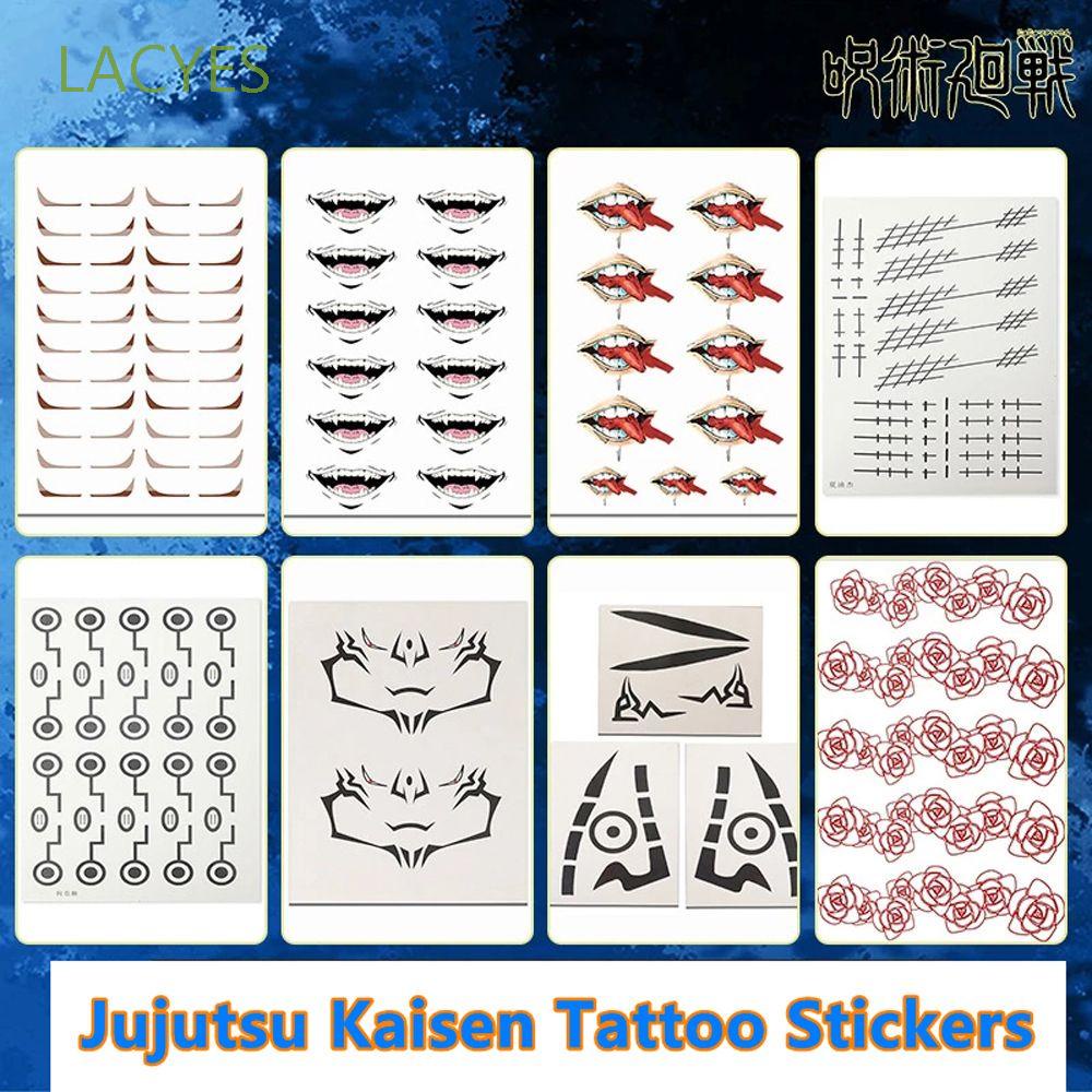 Hình xăm dán tạm thời chống thấm nước họa tiết anime Yuji Itadori Jujutsu Kaisen Ingeumaki