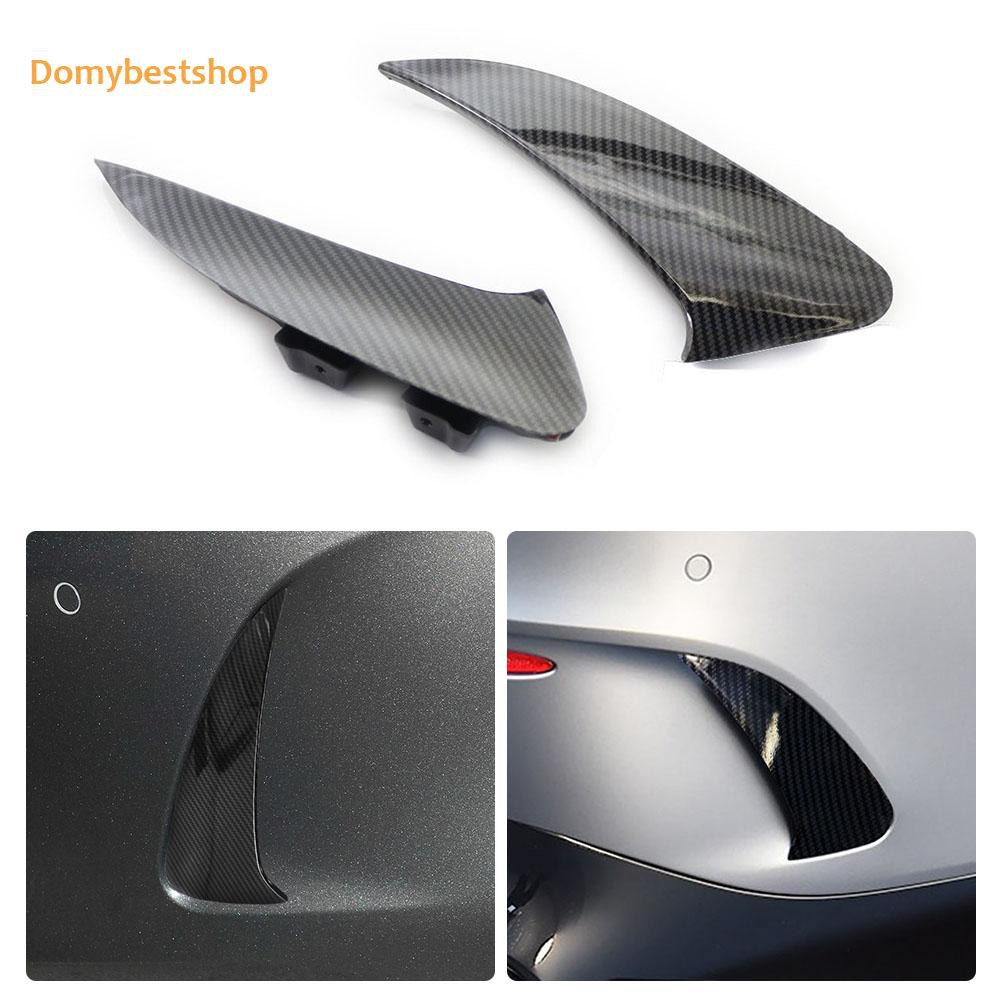 Domybestshop Rear Sport Bumper Vent Canards for Mercedes W118 20-21 Carbon Fiber Look