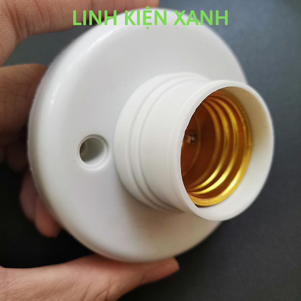Đui đèn gắn ốp trần tường vuông thẳng 90