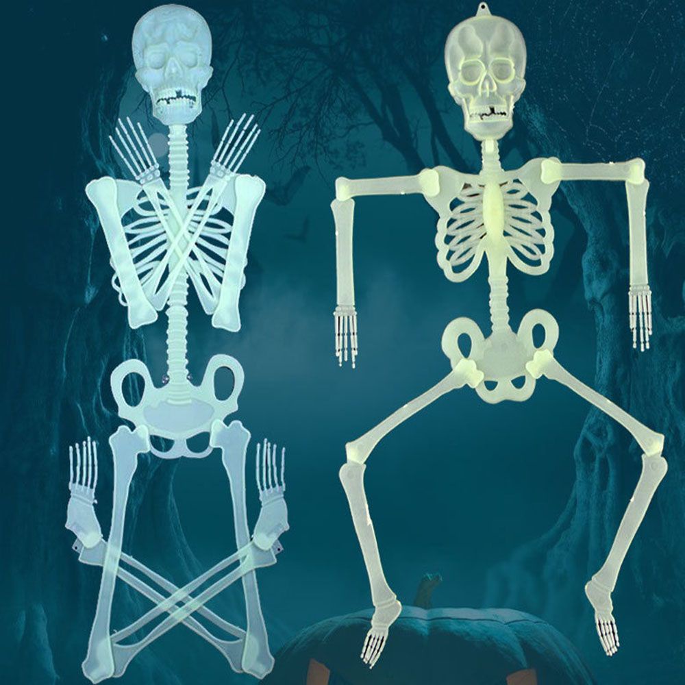 Mô hình bộ xương phát sáng trong bóng tối trang trí halloween DIY
