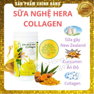 Sữa nghệ hera collagen 500g ♥️giúp đẹp da❤️hỗ trợ trị đau bao tử