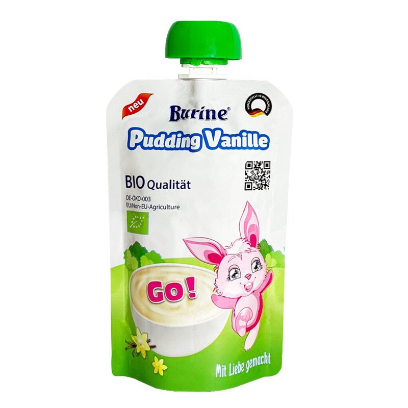 (MUA 1 TẶNG 1) TÚI PUDDING BURINE 95G HỮU CƠ OGRANIC DÀNH CHO BÉ TỪ 6M