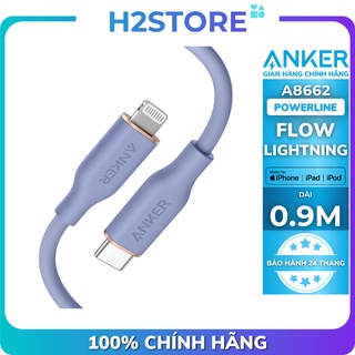 Cáp anker powerline iii flow usb-c to lightning, 0.9m - a8662