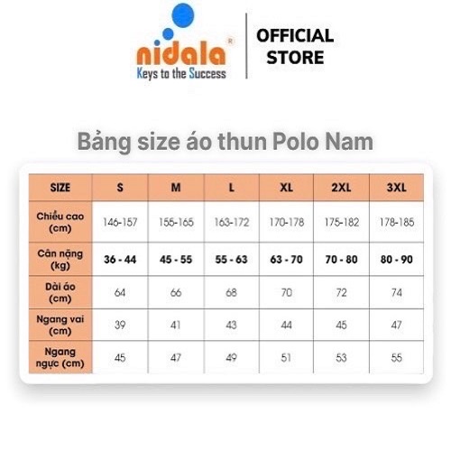 Áo thun Polo Nam Nữ có cổ NIDALA  chất liệu cá sấu 65%cotton 35% poly thanh lịch chuẩn đẹp, màu đen