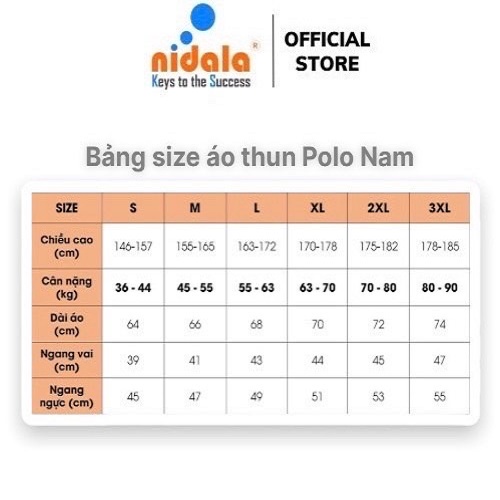 Áo thun Polo 100% cotton Nam Nữ có cổ NIDALA  chất liệu cá sấu thanh lịch chuẩn đẹp, màu trắng kem