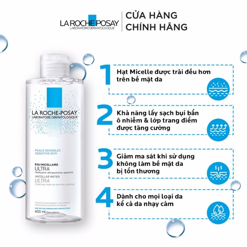 Nước Tẩy Trang La Roche-Posay Dành Cho Da Nhạy Cảm Và Da Dầu Nhạy Cảm 400ml Kimochi Store