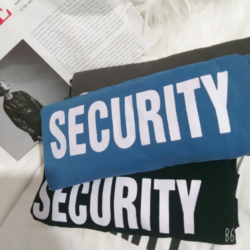 Áo phông 3158,áo thun tay lỡ from rộng chất cottong in hình chữ SECURITY | BigBuy360 - bigbuy360.vn