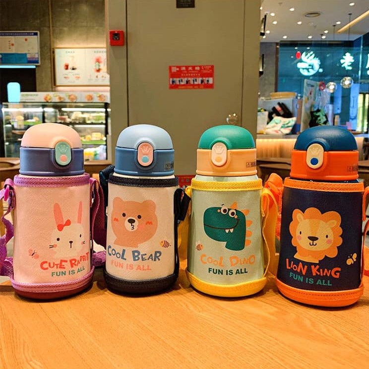 Bình nước giữ nhiệt Cool bear cho bé