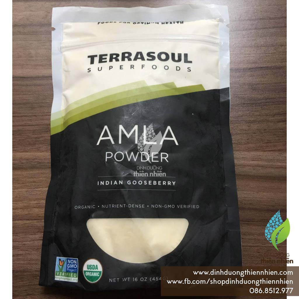 Bột Amla Hữu Cơ Terrasoul Superfoods, 50g - 170g - 454g