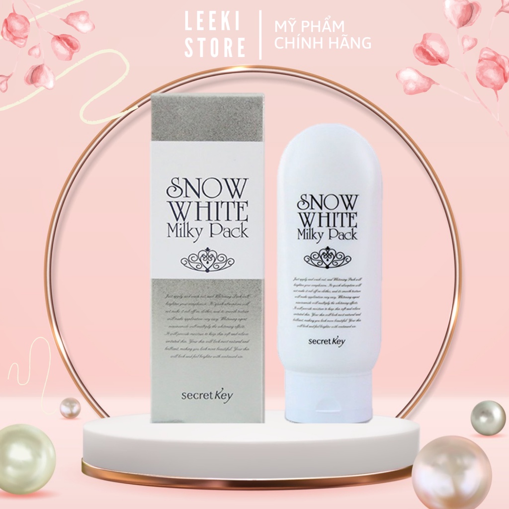 Kem Tắm Trắng Secret Key Snow White Milky Pack 200gr