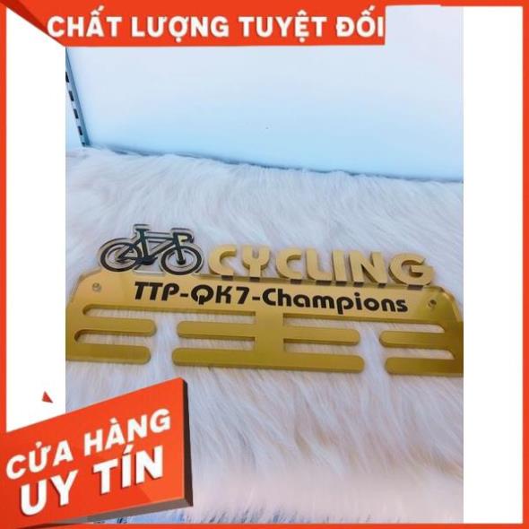 Giá treo huy chương Xe đạp, 40x18 khắc chìm Mirror siêu đẹp