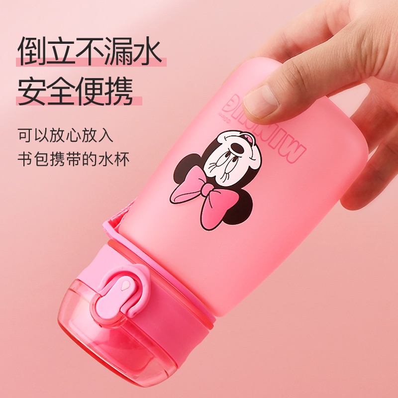 Bình Nước Chất Liệu Tritan Không Chứa BPA Hình Nhân Vật Disney Dễ Thương Cho Bé