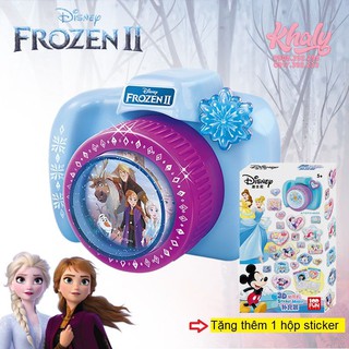 Mua đồ chơi máy ảnh 3D làm sticker hình công chúa Elsa và Anna Frozen tặng thêm hộp sticker hình Disney Princess Mickey