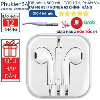 [FREESHIP-TOÀN QUỐC] Tai nghe iphone 6 6s plus chính hãng chân tròn 3.5mm