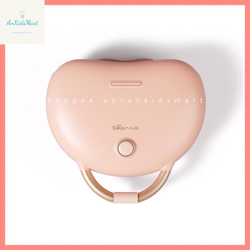 Máy kẹp sandwich Bear SMZ-C06V1 màu hồng  đa chức năng khay đôi có thể tháo rời
