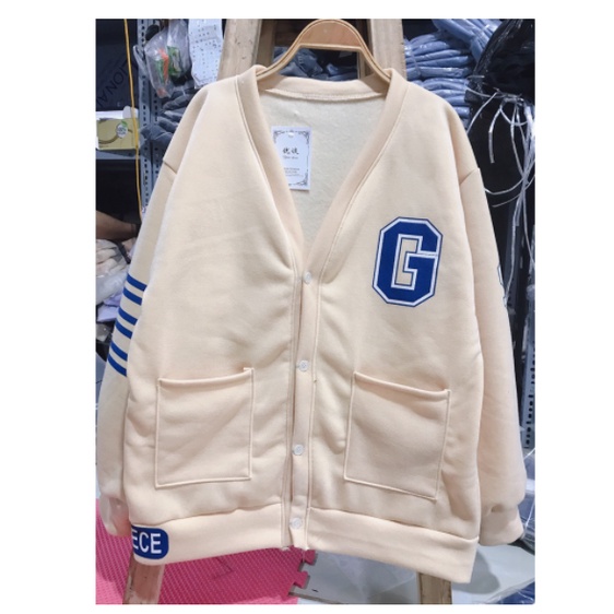 Áo Khoác Cardigan From Rộng Nữ Ulzzang Unisex, Áo Thu Đông Dài Tay Dễ Thương Học Sinh Phong Cách Hàn Quốc