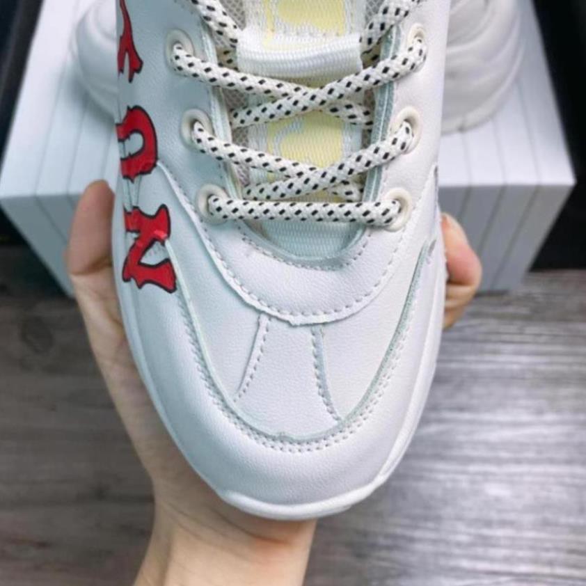 [ 3 ] giày 𝗠𝗟𝗕, giày boston nữ tăng chiều cao nâng đế 4cm mlb boston nâng đế êm chân dễ phối đồ hot 2021 sneaker nữ