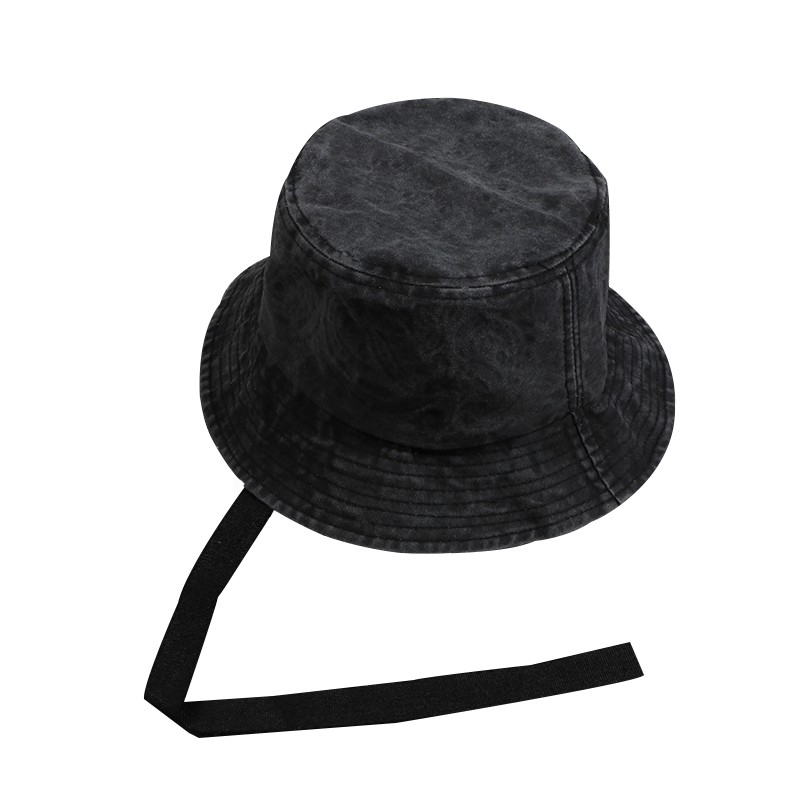 Mũ bucket màu xám bò lót vân PMO siêu sịn có dây