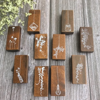 Stamp gỗ dây treo vintage Sp002