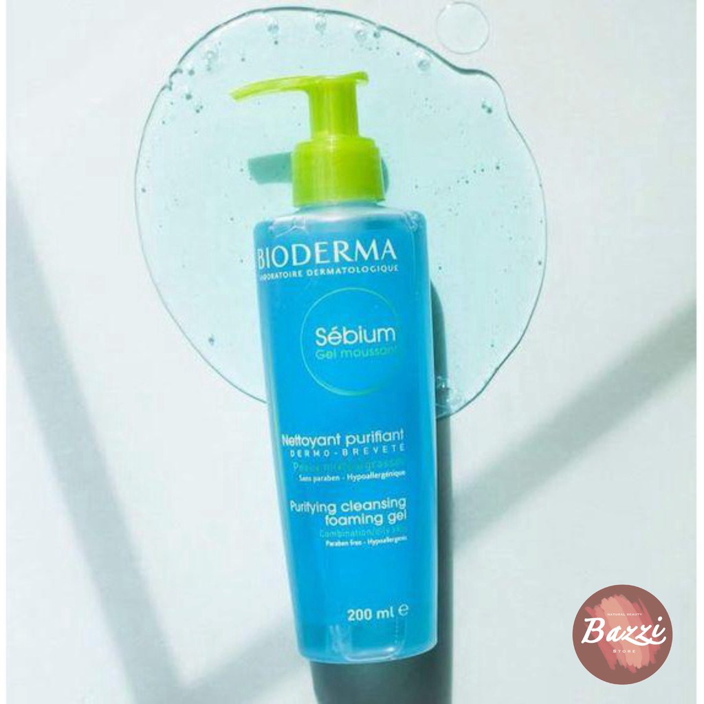 [AUTH] Sữa rửa mặt cho da dầu mụn Bioderma Gel Moussant 200ml