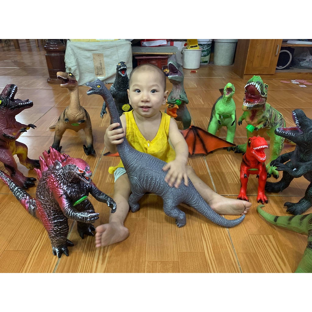 Khủng Long Bạo Chúa, Cổ Dài, Ba Sừng, Biết Bay Bằng Nhựa Dẻo Nhồi Bông, Có Tiếng Kêu