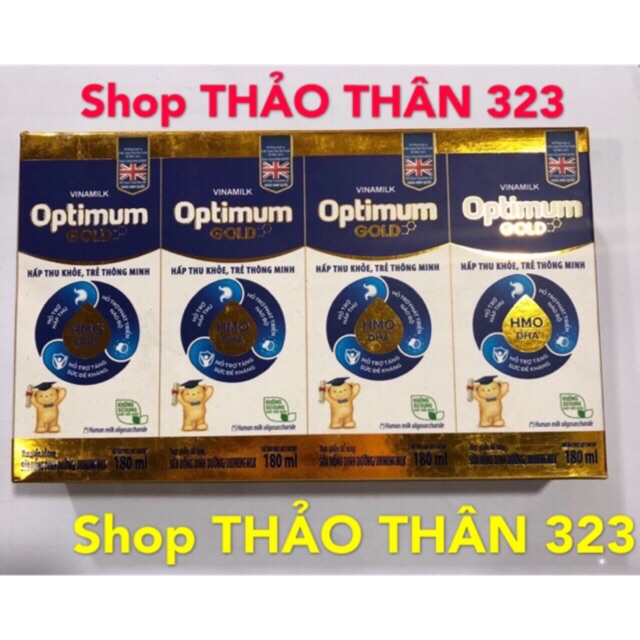 Sữa Pha Sẵn Optimum Gold 180ml (1lốc x 4hộp)