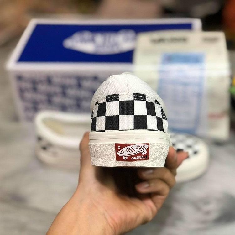 Giày Vans Caro Slip On Giầy Lười Nam Nữ Giá Rẻ Vans Đen Trắng Vải Cao Cấp Full Bill Box | BigBuy360 - bigbuy360.vn