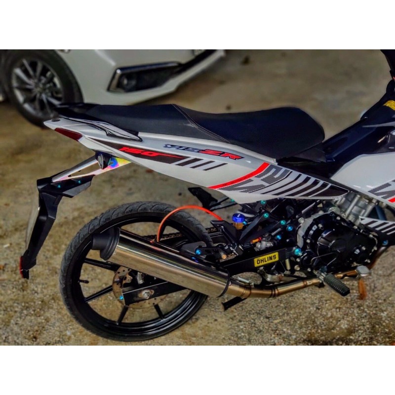 Tem rời exciter 150 Y15ZR xe trắng  đen