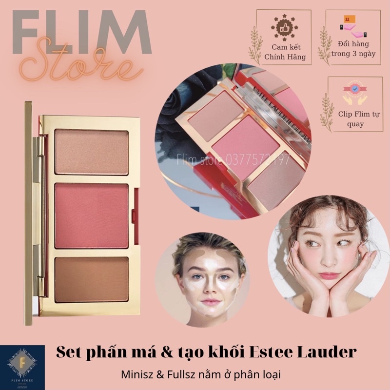 [Chuẩn Auth 100%] Set Phấn estee lauder ( phấn má + phấn mắt + tạo khối)