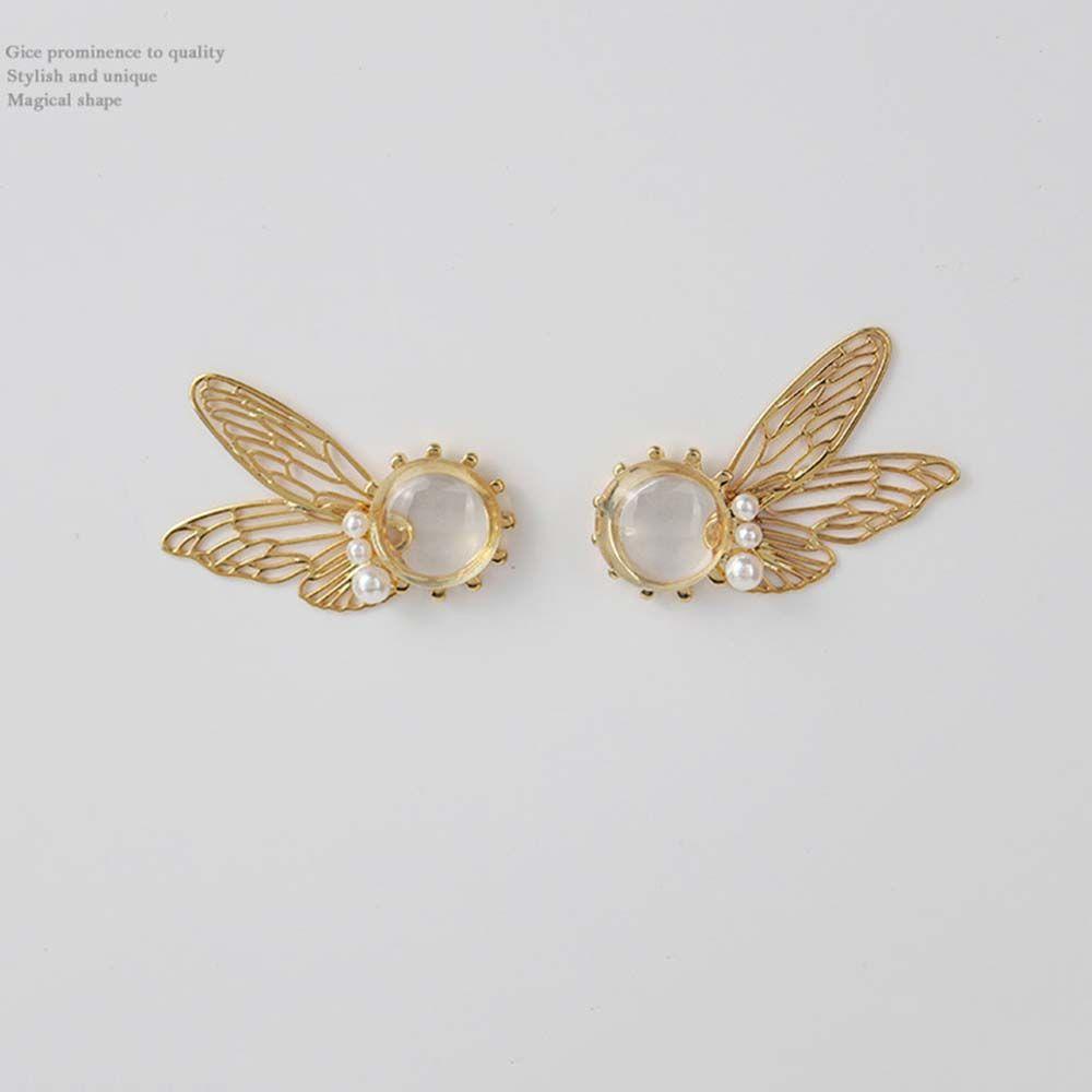 Bông Tai Thời Trang Phong Cách Vintage Dành Cho Nữ|Bông Tai Kim Loại Thiết Kế Đục Lỗ Thời Trang