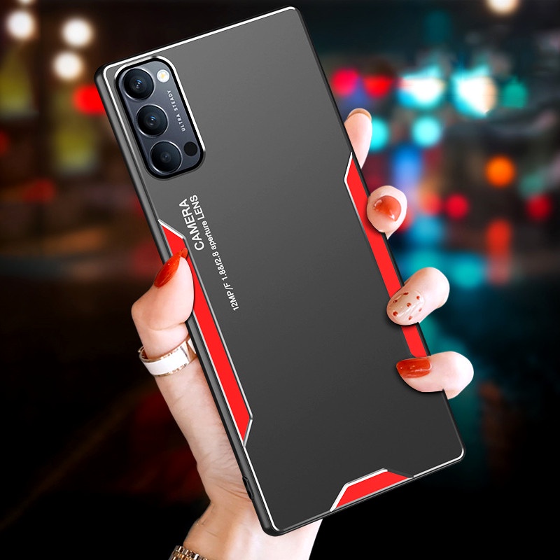 Ốp điện thoại kim loại nhôm cho Oppo A11X/A9/A5 2020/A72/A52/A92/A92S/A35/A15/A15S/K7 Find X X2 Lite X3 Pro Reno 3 Pro 5G
