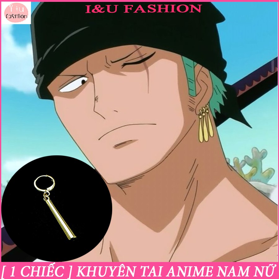 Khuyên tai Anime hoạt hình UNISEX Nam Nữ độc đáo cá tính chất liệu kim loại rỗng ruột rất nhẹ nhàng KT-123