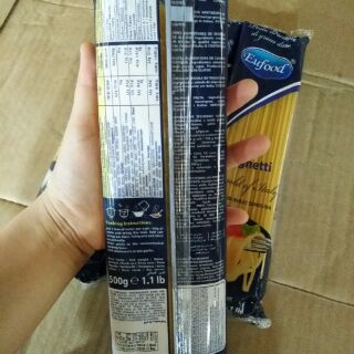 Mỳ spaghetti _ Eufood gói 500gram