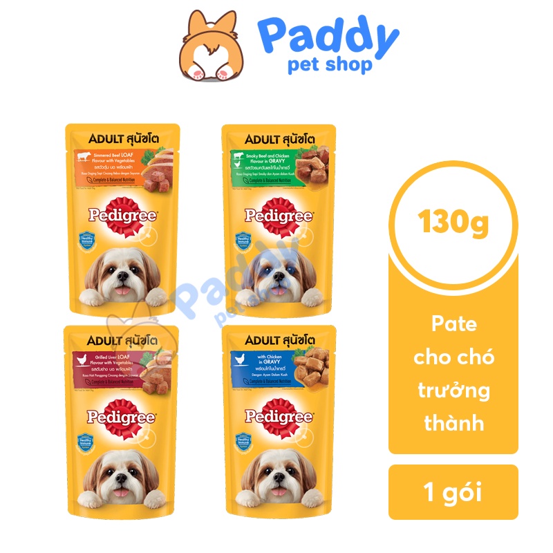 Pate Pedigree Dạng Sốt Cho Chó Trưởng Thành (130g)