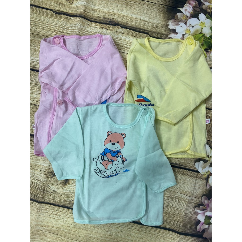 Áo sơ sinh dài tay khuy lệch Jou chất liệu vải cotton dành cho baby