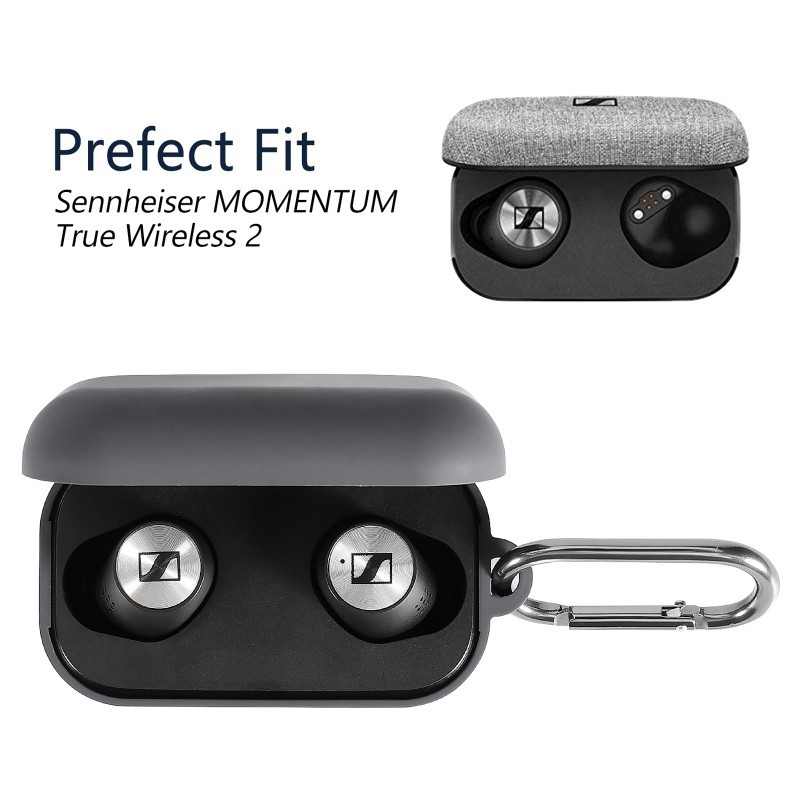 Vỏ bảo vệ hộp sạc tai nghe bluetooth Sennheiser Momentum True Wireless 2 bằng PC cứng case airpod pro