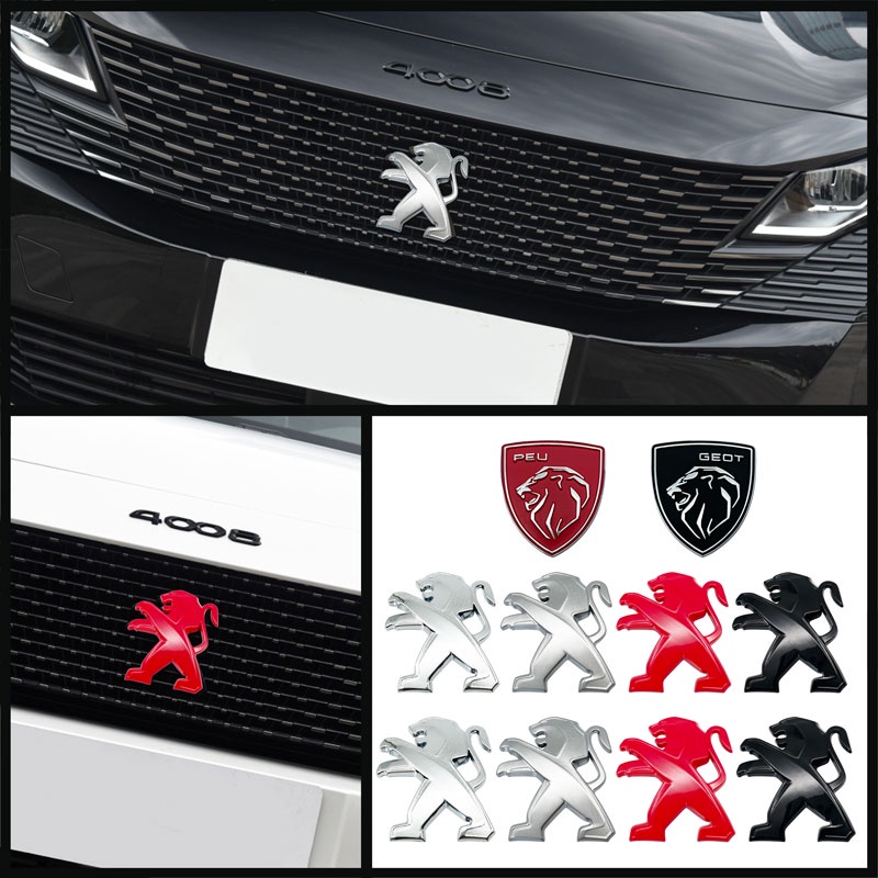 Sticker Kim Loại Dán Trang Trí Xe Hơi Peugeot 307 107 207 407 408 308 206 406 507 508 1008 5008 3008