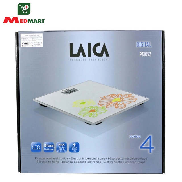 Cân Điện Tử Đo Trọng Lượng Cơ Thể LAICA PS1052 [Chính Hãng] Bảo Hành 12 Tháng – Medmart